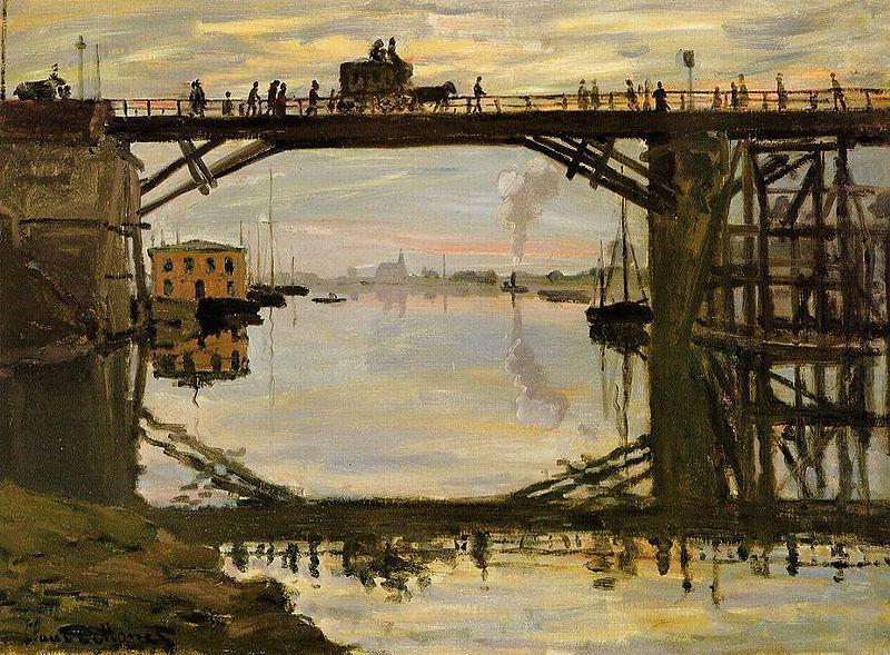Claude Monet The Highway Bridge under repair china oil painting image